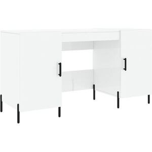 Latitude Run Bowerville 140cm W Rectangle Writing Desk with and Cabinet High Gloss White 75cm H X 140cm W X 50cm D Latitude Run Bowerville 140cm W Rectangle Writing Desk with and Cabinet High Gloss White 75cm H X 140cm W X 50cm D