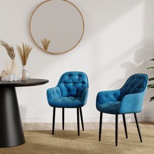 Canora Grey Yazmin Upholstered Dining Chair Blue 86cm H X 55cm W X 60cm D Canora Grey Yazmin Upholstered Dining Chair Blue 86cm H X 55cm W X 60cm D