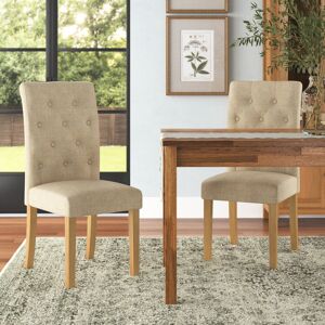 Three Posts Plattekill Upholstered Dining Chair Cream 256.54cm H X 116.84cm W X 157.48cm D Three Posts Plattekill Upholstered Dining Chair Cream 256.54cm H X 116.84cm W X 157.48cm D