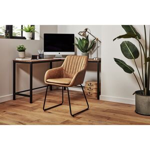 Borough Wharf Alodie Side Chair Tan 83cm H X 56cm W X 60cm D Borough Wharf Alodie Side Chair Tan 83cm H X 56cm W X 60cm D