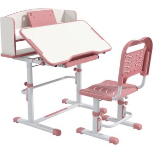 Isabelle & Max Karnes 80cm W Art Desk and Chair Set Pink/White 104cm H X 80cm W X 54.5cm D Isabelle & Max Karnes 80cm W Art Desk and Chair Set Pink/White 104cm H X 80cm W X 54.5cm D