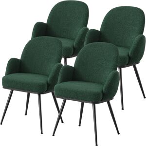 Corrigan Studio Boucle Upholstered Dining Chair Green 88.4cm H X 58.9cm W X 57.9cm D Corrigan Studio Boucle Upholstered Dining Chair Green 88.4cm H X 58.9cm W X 57.9cm D