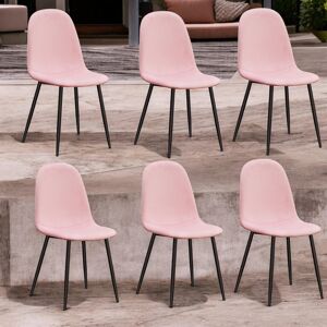 Fairmont Park Set of 6 Fabela Upholstered Dining Chairs Pink 87.5cm H X 44cm W X 40cm D Fairmont Park Set of 6 Fabela Upholstered Dining Chairs Pink 87.5cm H X 44cm W X 40cm D