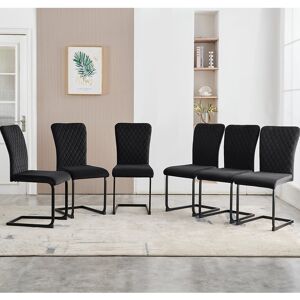 Ivy Bronx Darnice Velvet Upholstered Armless Dining Chair Black 92.5cm H X 52cm W X 65cm D Ivy Bronx Darnice Velvet Upholstered Armless Dining Chair Black 92.5cm H X 52cm W X 65cm D