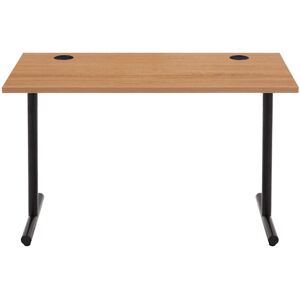 Borough Wharf Office Computer Desk, Beech Desktop And Black Frame, Rectangular, Simple Assembly Brown 75cm H X 120cm W X 60cm D Borough Wharf Office Computer Desk, Beech Desktop And Black Frame, Rectangular, Simple Assembly Brown 75cm H X 120cm W X 60cm D