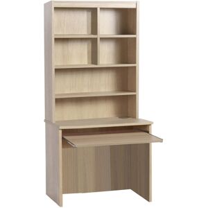 17 Stories Haajirah Computer Desk Oak 182cm H X 85cm W X 54cm D 17 Stories Haajirah Computer Desk Oak 182cm H X 85cm W X 54cm D