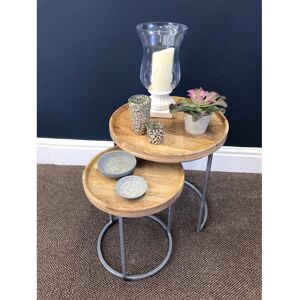 Ebern Designs Spillane 2 Piece Nest of Tables Light Oak;Light Oak 47cm H X 43cm W X 43cm D Ebern Designs Spillane 2 Piece Nest of Tables Light Oak;Light Oak 47cm H X 43cm W X 43cm D