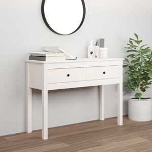 Fjørde & Co Wightman 100Cm Solid Wood Console Table White 75 H x 100 W x 35 D Fjørde & Co Wightman 100Cm Solid Wood Console Table White 75 H x 100 W x 35 D