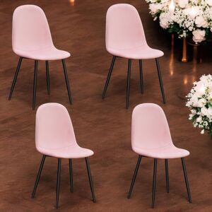 Fairmont Park Set of 4 Fabela Upholstered Dining Chairs Pink 87.5cm H X 44cm W X 40cm D Fairmont Park Set of 4 Fabela Upholstered Dining Chairs Pink 87.5cm H X 44cm W X 40cm D