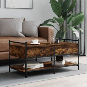 Borough Wharf Hoch Coffee Table with Storage Smoked Oak 50cm H X 99cm W X 50cm D Borough Wharf Hoch Coffee Table with Storage Smoked Oak 50cm H X 99cm W X 50cm D