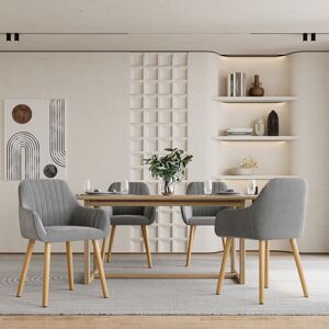 Corrigan Studio 49.5cm H Dining Chairs Upholstered Back Armchair With Wooden Legs Light Grey Velvet 84cm H X 57.5cm W X 53cm D Corrigan Studio 49.5cm H Dining Chairs Upholstered Back Armchair With Wooden Legs Light Grey Velvet 84cm H X 57.5cm W X 53cm D