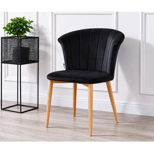 Brayden Studio Siyana Modern Velvet Dining Chair - Ergonomic Curved Back with Solid Wooden Legs - Side Chair for Dining Room Living Room Restaurants - Single Black 77.5cm H X 58cm W X 64.5cm D Brayden Studio Siyana Modern Velvet Dining Chair - Ergonomic Curved Back with Solid Wooden Legs - Side Chair for Dining Room Living Room Restaurants - Single Black 77.5cm H X 58cm W X 64.5cm D