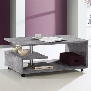 Metro Michaia Wheel Coffee Table with Storage Concrete Grey 115.82cm H X 266.7cm W X 152.4cm D Metro Michaia Wheel Coffee Table with Storage Concrete Grey 115.82cm H X 266.7cm W X 152.4cm D