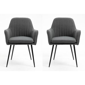 George Oliver Rosehill Upholstered Dining Chair Black 83cm H X 60cm W X 62cm D George Oliver Rosehill Upholstered Dining Chair Black 83cm H X 60cm W X 62cm D