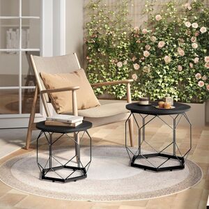 Borough Wharf Collison Nest of Tables Black 45cm H X 50cm W X 50cm D Borough Wharf Collison Nest of Tables Black 45cm H X 50cm W X 50cm D