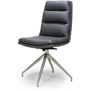 Latitude Run Tarboro Dining Chair Grey/Brushed Steel 92cm H X 44cm W X 41cm D Latitude Run Tarboro Dining Chair Grey/Brushed Steel 92cm H X 44cm W X 41cm D