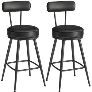 Corrigan Studio 360° Swivel Bar Stools Set Of 2 Black 101cm H X 57cm W X 57cm D Corrigan Studio 360° Swivel Bar Stools Set Of 2 Black 101cm H X 57cm W X 57cm D