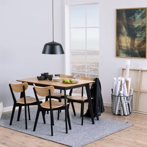 Latitude Run Roxby Dining Chairs Black/Oak 79.5cm H X 45cm W X 55cm D Latitude Run Roxby Dining Chairs Black/Oak 79.5cm H X 45cm W X 55cm D