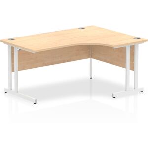 Inbox Zero Impulse 160 Cm W L-Shape Computer Desk Maple/White 73cm H X 160cm W X 120cm D Inbox Zero Impulse 160 Cm W L-Shape Computer Desk Maple/White 73cm H X 160cm W X 120cm D