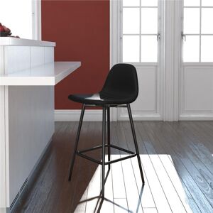 17 Stories Henrine 62.23cm Bar Stool Black 83.8cm H X 39.4cm W X 44.5cm D 17 Stories Henrine 62.23cm Bar Stool Black 83.8cm H X 39.4cm W X 44.5cm D