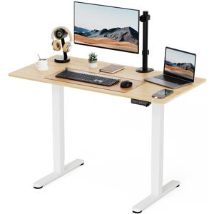 VonHaus Height Adjustable Rectangle Standing Desk White/White 120 W x 60 D VonHaus Height Adjustable Rectangle Standing Desk White/White 120 W x 60 D