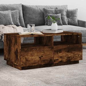 Metro Lane Coffee Table With LED Lights 90X49x40 Cm Smoked Oak 40cm H X 90cm W X 49cm D Metro Lane Coffee Table With LED Lights 90X49x40 Cm Smoked Oak 40cm H X 90cm W X 49cm D