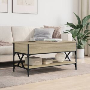 Alpen Home Mahood Lift Top Coffee Table with Storage Sonoma Oak 50cm H x 100cm W x 50cm D Alpen Home Mahood Lift Top Coffee Table with Storage Sonoma Oak 50cm H x 100cm W x 50cm D