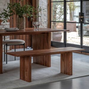 Gallery Direct Borden Wood Bench Beige H45 x W140 x D40cm Gallery Direct Borden Wood Bench Beige H45 x W140 x D40cm