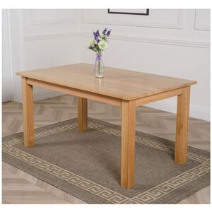 Latitude Run Oslo 150cm Medium Solid Oak Dining Table Oak Wood Latitude Run Oslo 150cm Medium Solid Oak Dining Table Oak Wood