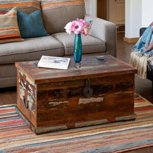 Alpen Home Senecaville Solid Wood Block Coffee Table with Storage Shabby Brown 40cm H X 80cm W X 40cm D Alpen Home Senecaville Solid Wood Block Coffee Table with Storage Shabby Brown 40cm H X 80cm W X 40cm D