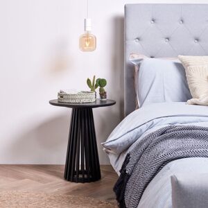 ClassicLiving Hopley End Table Stained Black 50cm H X 45cm W X 45cm D ClassicLiving Hopley End Table Stained Black 50cm H X 45cm W X 45cm D