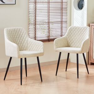 Fairmont Park Velvet/Suede Upholstered Vintage Dining Chair with Arm Beige Suede 83cm H X 55cm W X 58cm D Fairmont Park Velvet/Suede Upholstered Vintage Dining Chair with Arm Beige Suede 83cm H X 55cm W X 58cm D