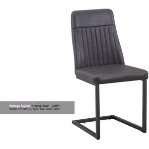 Borough Wharf Photina Genuine Leather Upholstered Dining Chair Grey 91cm H X 46cm W X 60cm D Borough Wharf Photina Genuine Leather Upholstered Dining Chair Grey 91cm H X 46cm W X 60cm D