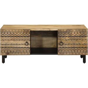 World Menagerie Foscoe Coffee Table with Storage Brown 40cm H X 100cm W X 54cm D World Menagerie Foscoe Coffee Table with Storage Brown 40cm H X 100cm W X 54cm D