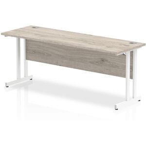 Inbox Zero Impulse 180 Cm W Rectangular Computer Desk Grey Oak/White 73cm H x 180cm W x 60cm D Inbox Zero Impulse 180 Cm W Rectangular Computer Desk Grey Oak/White 73cm H x 180cm W x 60cm D