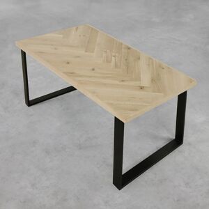 Natur Pur Subhan Rectangular Dining Table Natural White 75cm H x 90cm W x 160cm L Natur Pur Subhan Rectangular Dining Table Natural White 75cm H x 90cm W x 160cm L