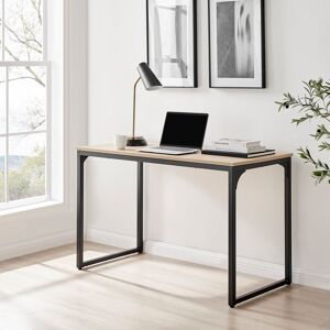 Latitude Run Kynlyn Modern Design Computer Desk - Home Office Desk, Melamine Scratch Resistant Surface Oak Effect Melamine/Black 75cm H x 120cm W x 60cm D Latitude Run Kynlyn Modern Design Computer Desk - Home Office Desk, Melamine Scratch Resistant Surface Oak Effect Melamine/Black 75cm H x 120cm W x 60cm D