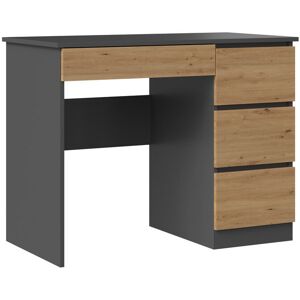 Ebern Designs Eufelia Computer Desk Black/Walnut 76cm H X 98cm W X 51cm D Ebern Designs Eufelia Computer Desk Black/Walnut 76cm H X 98cm W X 51cm D