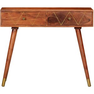 George Oliver Bowles 35Cm Solid Wood Console Table Brown 76cm H X 90cm W George Oliver Bowles 35Cm Solid Wood Console Table Brown 76cm H X 90cm W