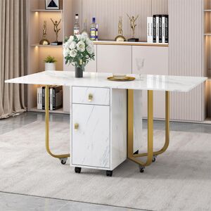 Fairmont Park Giambrone 80cm L x 150cm W Dining Table Gold Fairmont Park Giambrone 80cm L x 150cm W Dining Table Gold