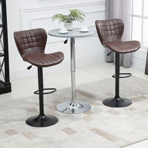Rio Cissell Height Adjustable Swivel Bar Stool Brown 47cm W X 51.5cm D Rio Cissell Height Adjustable Swivel Bar Stool Brown 47cm W X 51.5cm D
