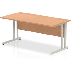 Inbox Zero Impulse 180 Cm W Rectangular Computer Desk Silver/Light Brown 73cm H x 160cm W x 80cm D Inbox Zero Impulse 180 Cm W Rectangular Computer Desk Silver/Light Brown 73cm H x 160cm W x 80cm D