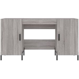 Latitude Run Bowerville 140cm W Rectangle Writing Desk with and Cabinet Grey Sonoma 75cm H X 140cm W X 50cm D Latitude Run Bowerville 140cm W Rectangle Writing Desk with and Cabinet Grey Sonoma 75cm H X 140cm W X 50cm D