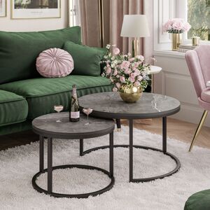 Metro Aubrynn Coffee Table Dark concrete 42cm H X 70cm W X 70cm D Metro Aubrynn Coffee Table Dark concrete 42cm H X 70cm W X 70cm D