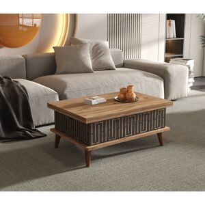 Corrigan Studio Arminta Lift Top Extendable Coffee Table with Storage Brown 75cm H X 90cm W X 60cm D Corrigan Studio Arminta Lift Top Extendable Coffee Table with Storage Brown 75cm H X 90cm W X 60cm D