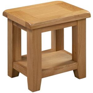 Alpen Home Howse Side Table oak 40cm H X 40cm W X 33cm D Alpen Home Howse Side Table oak 40cm H X 40cm W X 33cm D
