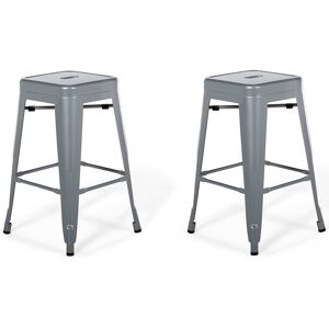Rio Iowa Park 60cm Bar Stool Silver 60cm H X 34cm W X 34cm D Rio Iowa Park 60cm Bar Stool Silver 60cm H X 34cm W X 34cm D