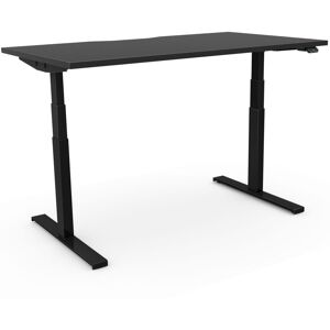 17 Stories Arnesia Pro Height Adjustable Standing Desk Black/Black 123cm H x 160cm W x 80cm D 17 Stories Arnesia Pro Height Adjustable Standing Desk Black/Black 123cm H x 160cm W x 80cm D