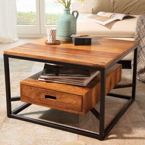 Rio Mentasta Solid Coffee Table with Storage Brown 40cm H X 60cm W X 60cm D Rio Mentasta Solid Coffee Table with Storage Brown 40cm H X 60cm W X 60cm D