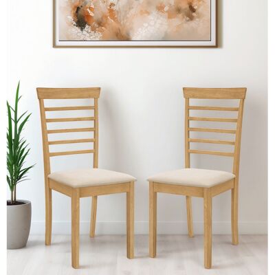 ClassicLiving Ahwahnee Upholstered Dining Chair Oak 94cm H X 42cm W X 51cm D ClassicLiving Ahwahnee Upholstered Dining Chair Oak 94cm H X 42cm W X 51cm D